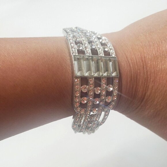 Claires Women's Sparkly Bracelet Bridal Adjustable - Picture 1 of 4